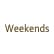 Weekendsのロゴ